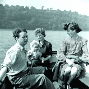 Dylan Thomas and Caitlin on Ferry